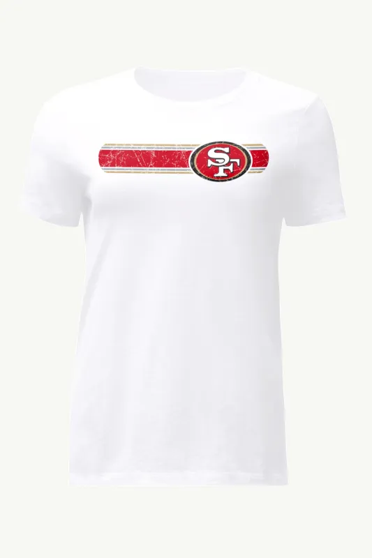 WOMENS SAN FRANCISCO  49ERS STRIPE T SHIRT sold by Starter