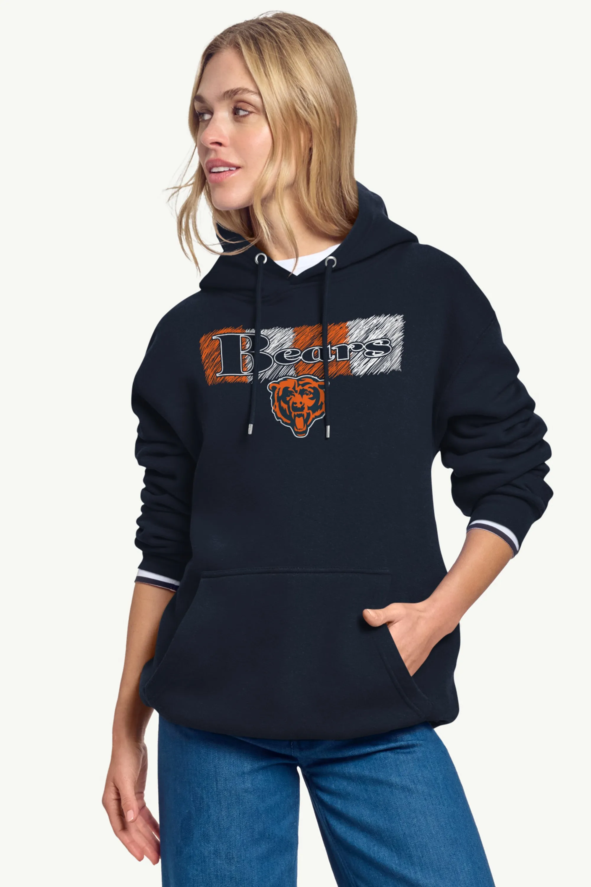 WOMENS CHICAGO BEARS COLOR SHADING HOODIE sold by Starter product image thumbnail 2