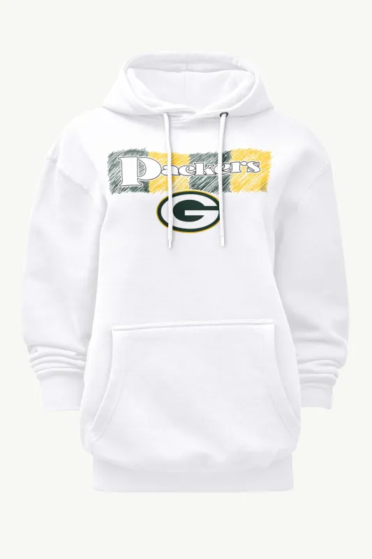 WOMENS GREEN BAY PACKERS COLOR SHADDING HOODIE sold by Starter