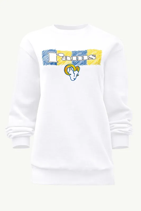 WOMENS LOS ANGELES RAMS COLOR SHADING SWEATSHIRT sold by Starter