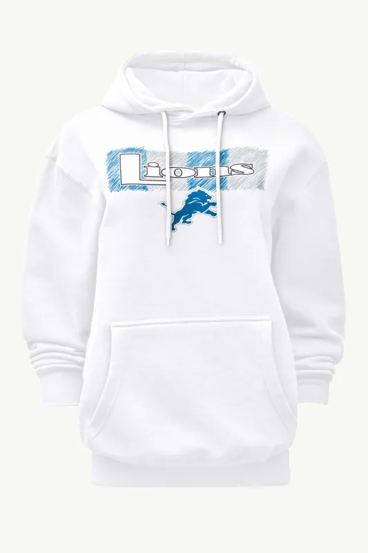 WOMENS DETROIT LIONS COLOR SHADING HOODIE sold by Starter
