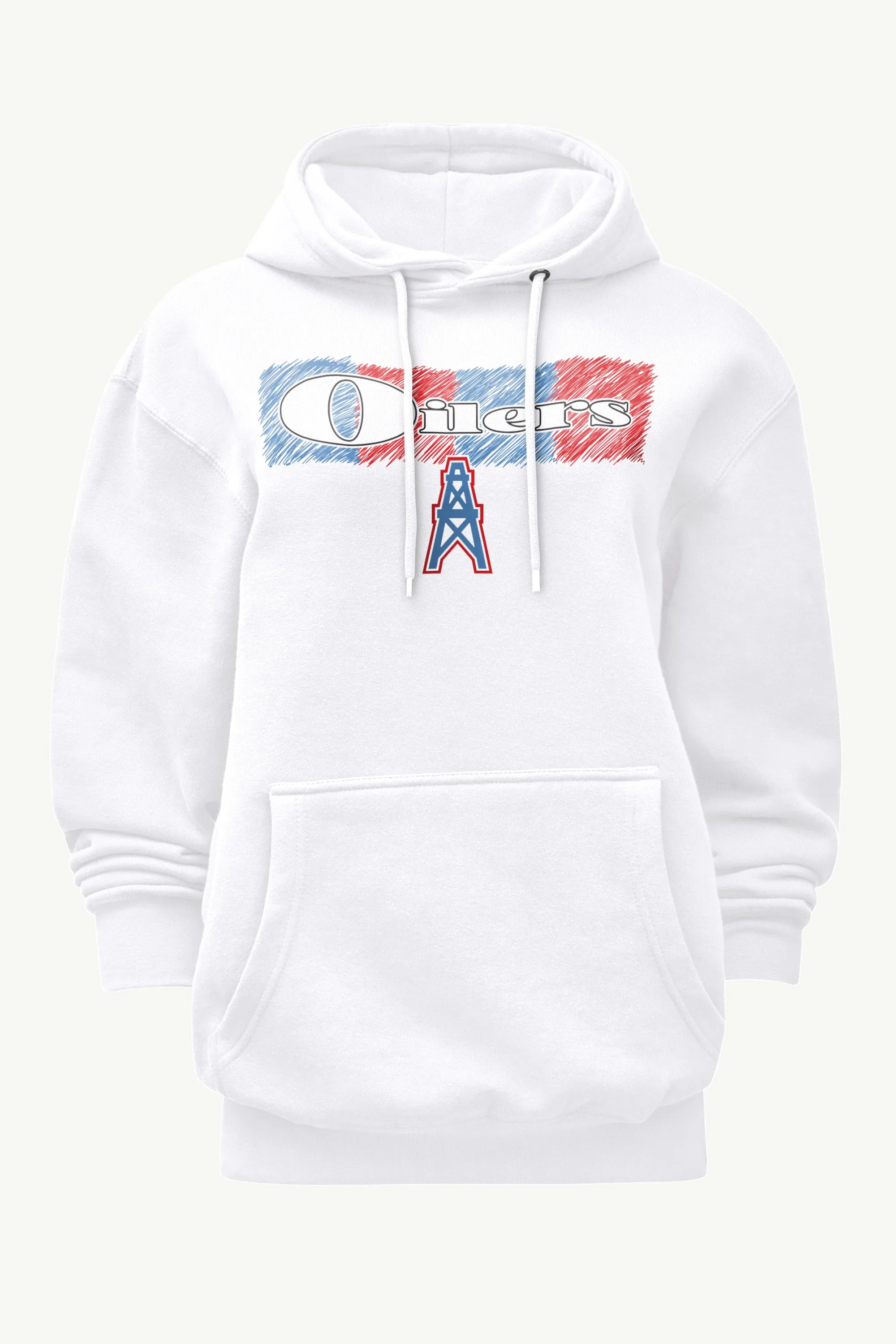 WOMENS HOUSTON OILERS COLOR SHADING HOODIE sold by Starter