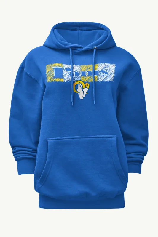 WOMENS LOS ANGELES RAMS COLOR SHADING HOODIE sold by Starter