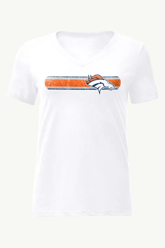 WOMENS DENVER BRONCOS STRIPE V-NECK T SHIRT sold by Starter