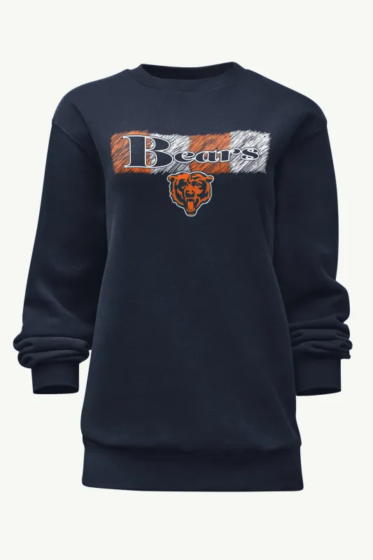 WOMENS CHICAGO BEARS COLOR SHADING SWEATSHIRT sold by Starter