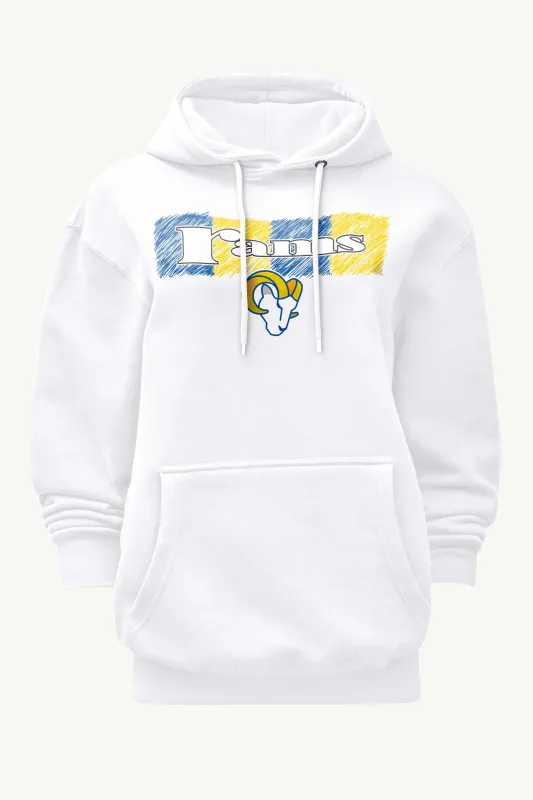 WOMENS LOS ANGELES RAMS COLOR SHADING HOODIE sold by Starter