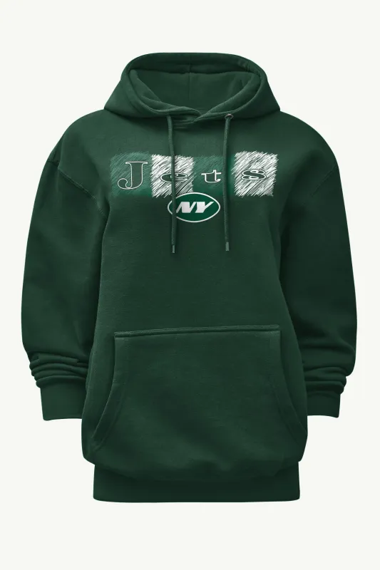 WOMENS NEW YORK JETS COLOR SHADING HOODIE sold by Starter