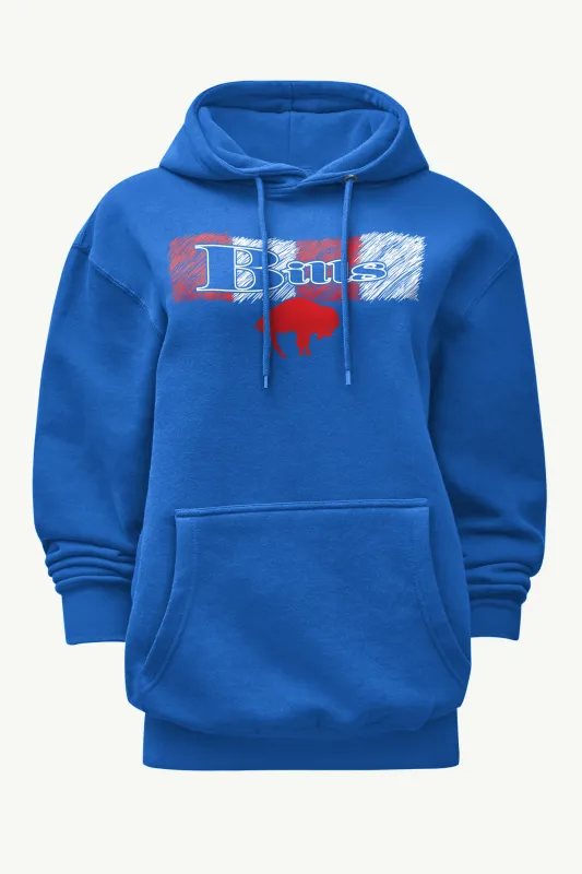 WOMENS BUFFALO BILLS COLOR SHADDING HOODIE sold by Starter