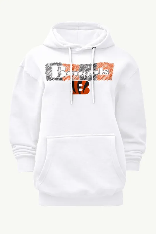 WOMENS CINCINATI BENGALS COLOR SHADING HOODIE sold by Starter