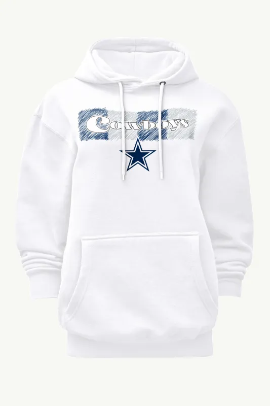 WOMENS DALLAS COWBOYS COLOR SHADING HOODIE sold by Starter