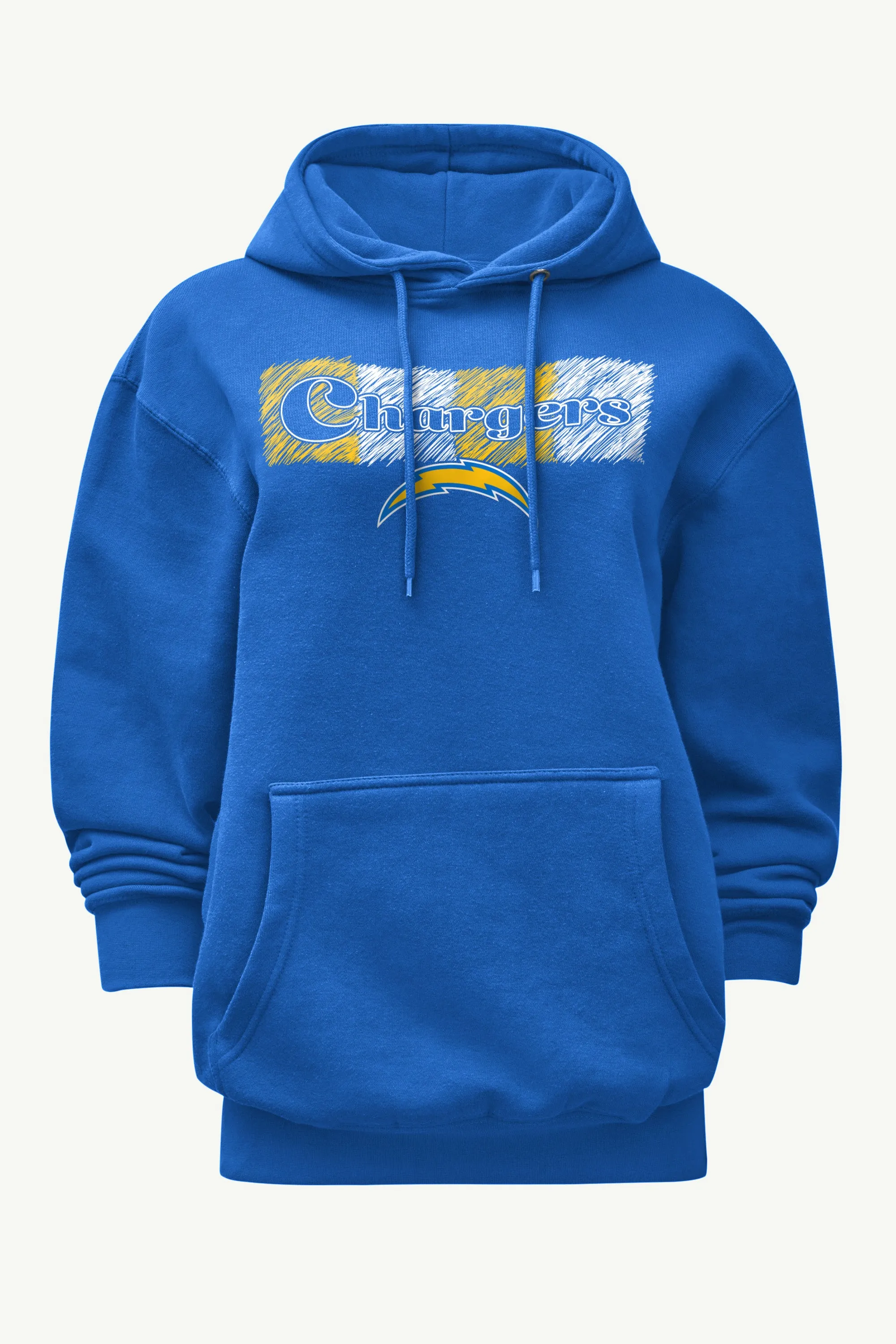 WOMENS LOS ANGELES CHARGERS COLOR SHADING HOODIE sold by Starter