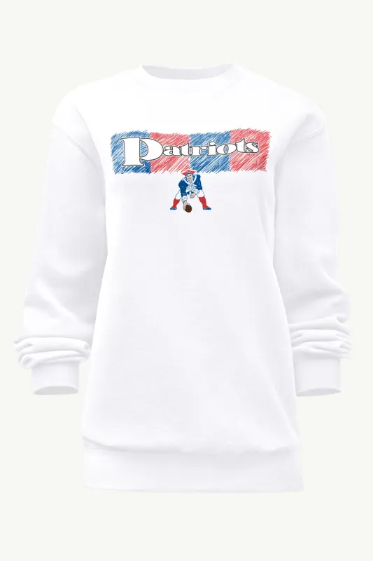 WOMENS NEW ENGLAND PATRIOTS COLOR SHADING SWEATSHIRT sold by Starter