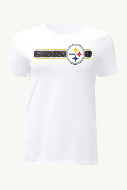 WOMENS PITTSBURGH STEELERS STRIPE T SHIRT sold by Starter
