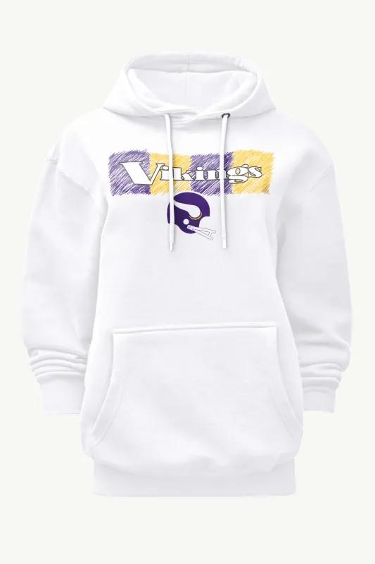 WOMENS MINNESOTA VIKINGS COLOR SHADING HOODIE sold by Starter