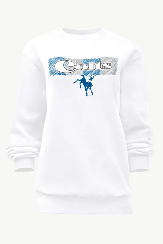 WOMENS INDIANAPOLIS COLTS COLOR SHADING SWEATSHIRT sold by Starter