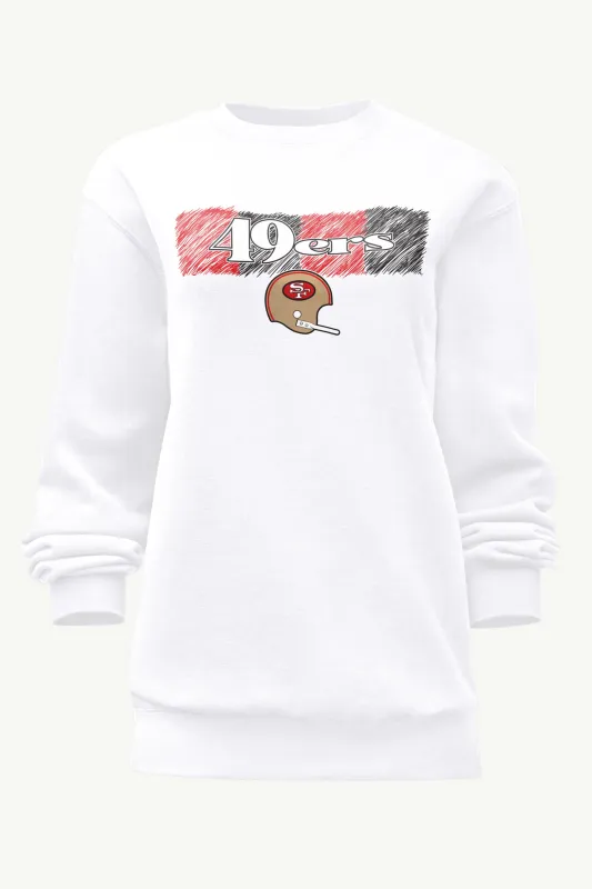 WOMENS SAN FRANCISCO  49ERS COLOR SHADING SWEATSHIRT sold by Starter