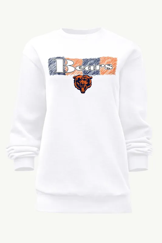 WOMENS CHICAGO BEARS COLOR SHADING SWEATSHIRT made by Starter