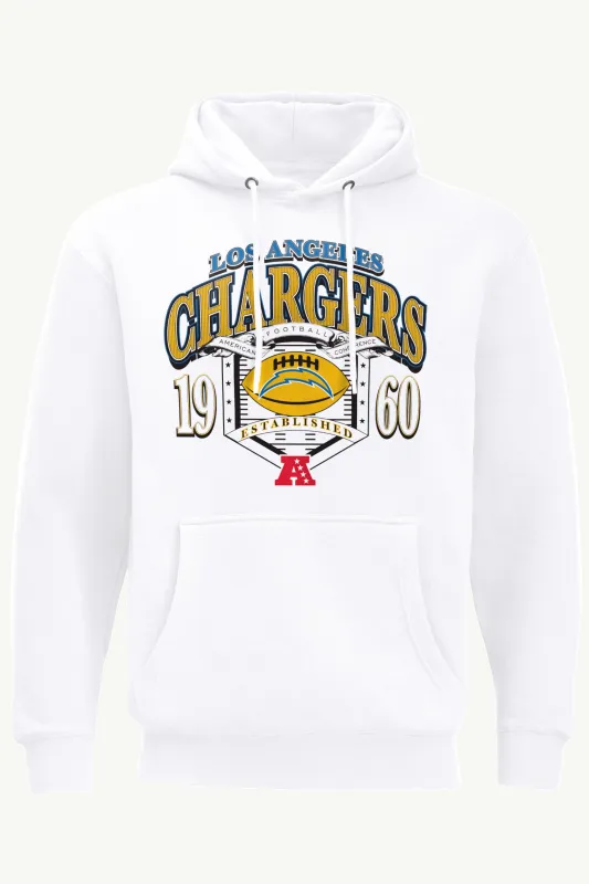 MENS LOS ANGELES CHARGERS 80s INSPIRED FIELD HOODIE made by Starter