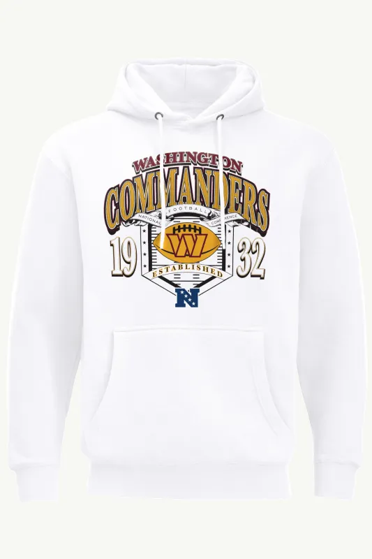 MENS WASHINGTON COMMANDERS 80s INSPIRED FIELD HOODIE made by Starter
