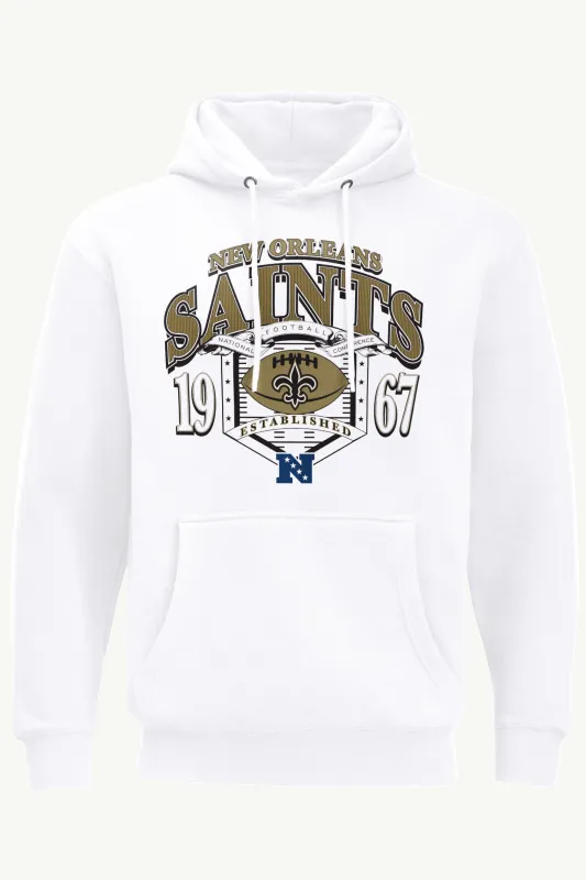 MENS NEW ORLEANS SAINTS 80s INSPIRED FIELD HOODIE made by Starter