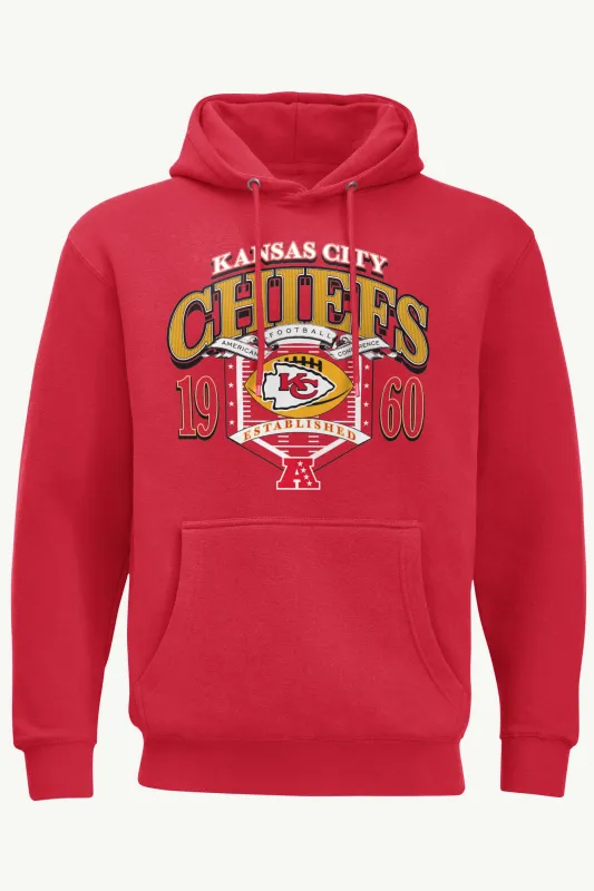 MENS KANSAS CITY CHIEFS 80s INSPIRED FIELD HOODIE sold by Starter