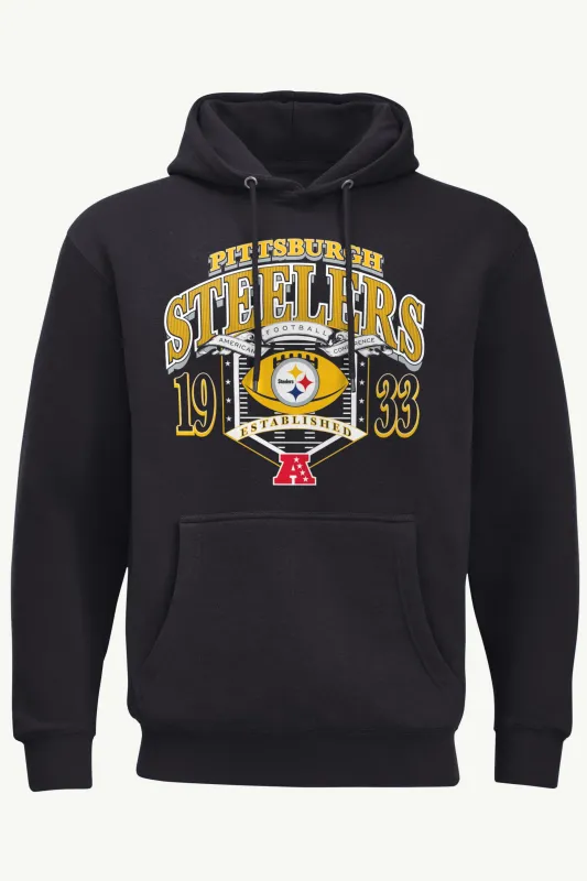 MENS PITTSBURGH STEELERS 80s INSPIRED FIELD HOODIE sold by Starter