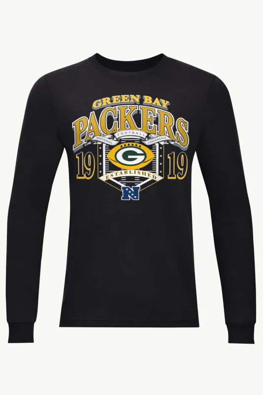 MENS GREEN BAY PACKERS 80s INSPIRED FIELD LONG SLEEVE T SHIRT sold by Starter
