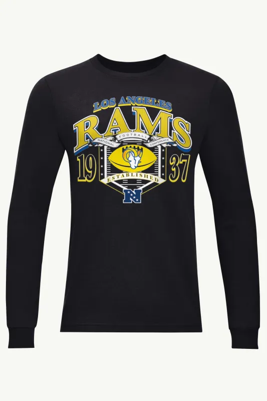 MENS LOS ANGELES RAMS 80s INSPIRED FIELD LONG SLEEVE T SHIRT sold by Starter