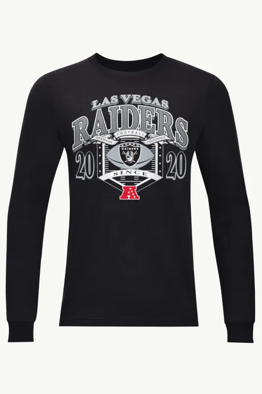 MENS LAS VEGAS RAIDERS 80s INSPIRED FIELD LONG SLEEVE T SHIRT sold by Starter
