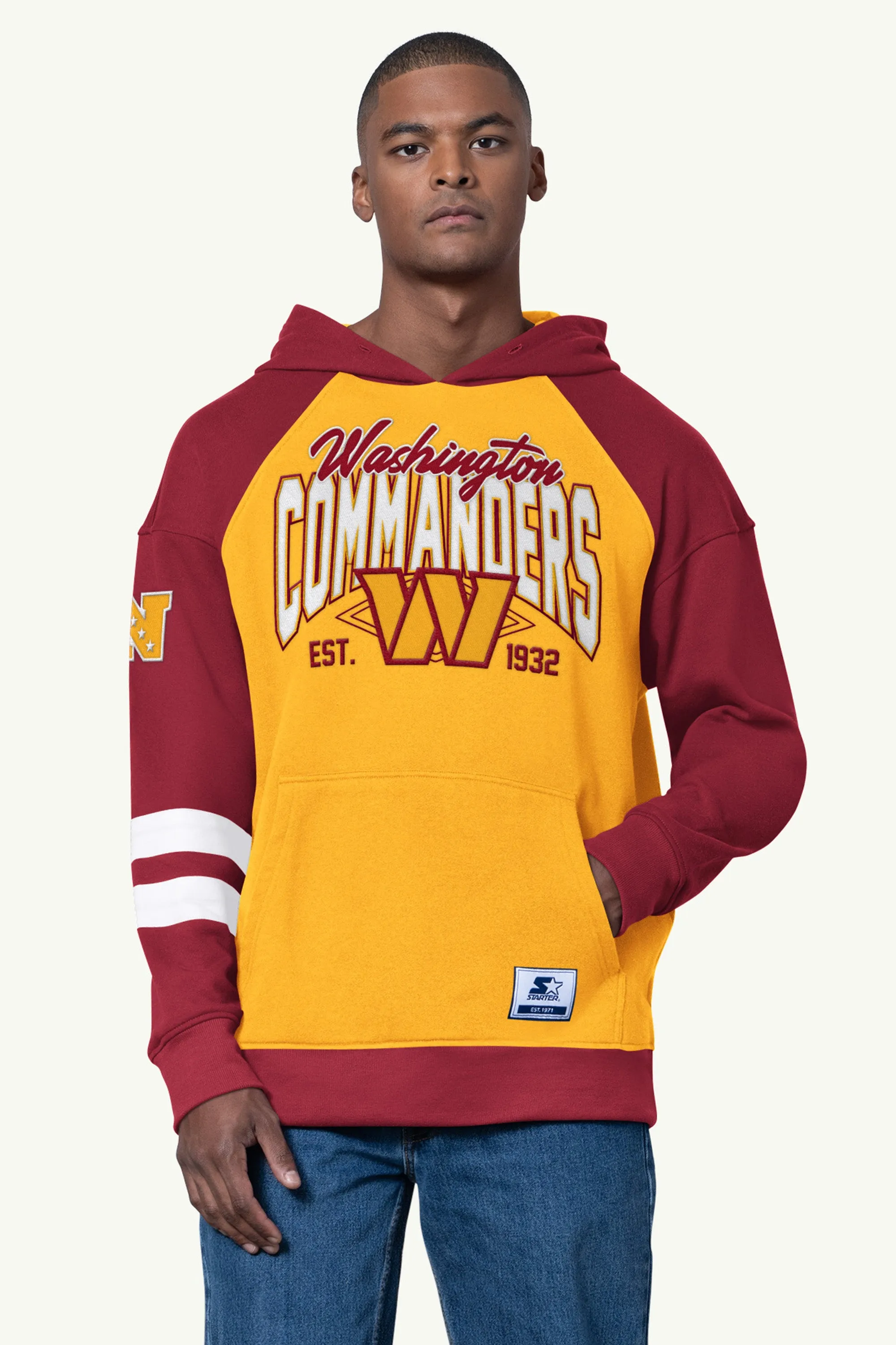 MENS WASHINGTON COMMANDERS INTERCEPTION COLORBLOCK HOODIE sold by Starter