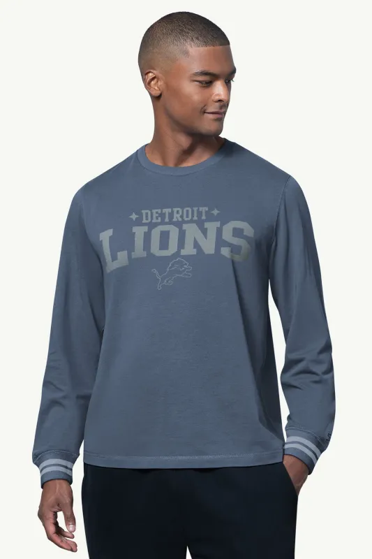 MENS DETROIT LIONS FIELD LONG SLEEVE T SHIRT sold by Starter