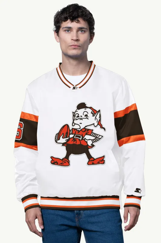 MENS CLEVELAND BROWNS SIGNAL COLLAR PULLOVER sold by Starter