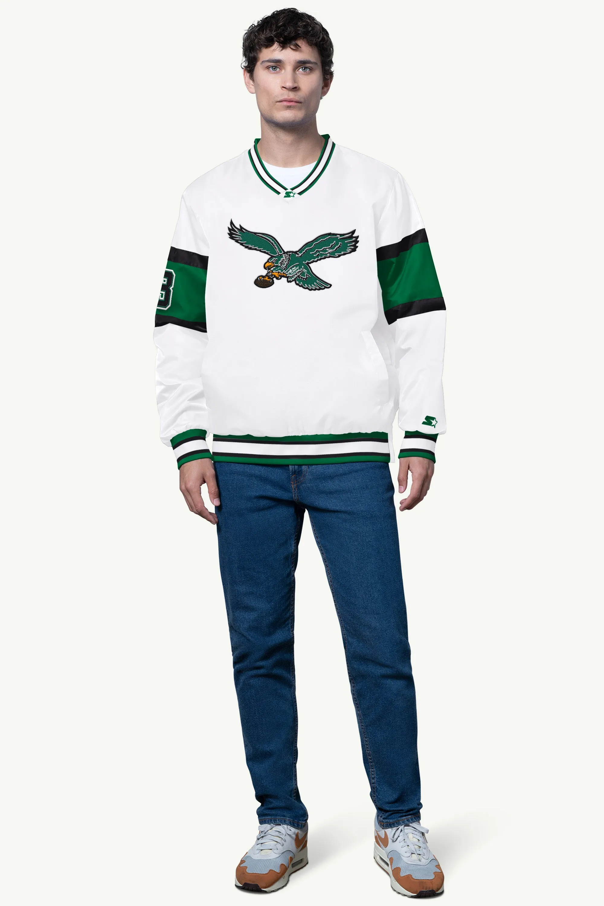 MENS PHILADELPHIA EAGLES SIGNAL COLLAR PULLOVER sold by Starter product image thumbnail 2