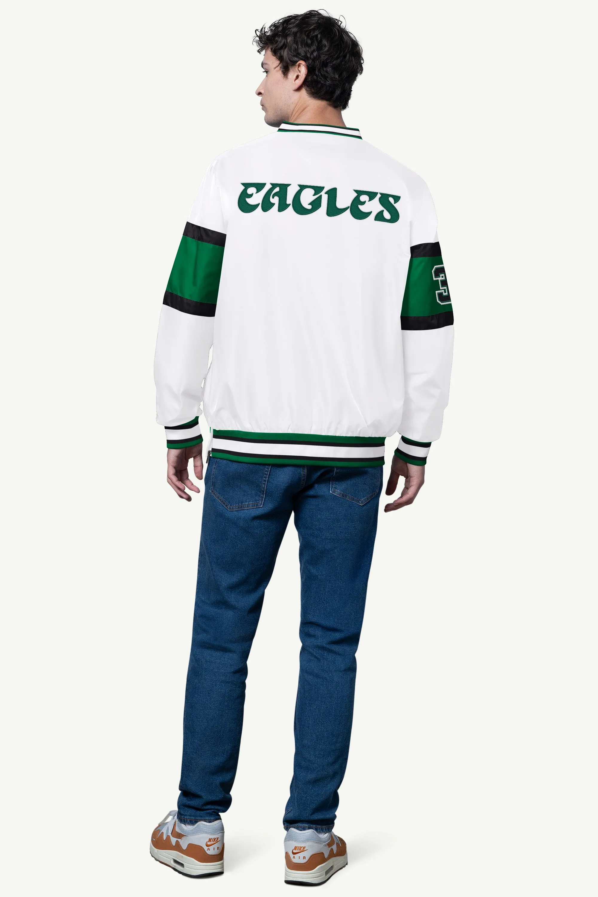 MENS PHILADELPHIA EAGLES SIGNAL COLLAR PULLOVER sold by Starter product image thumbnail 3