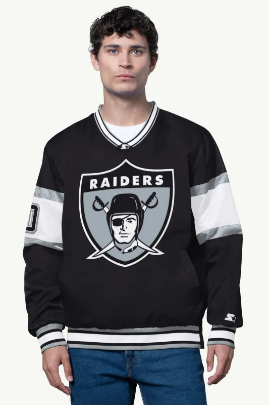 MENS LAS VEGAS RAIDERS SIGNAL COLLAR PULLOVER sold by Starter