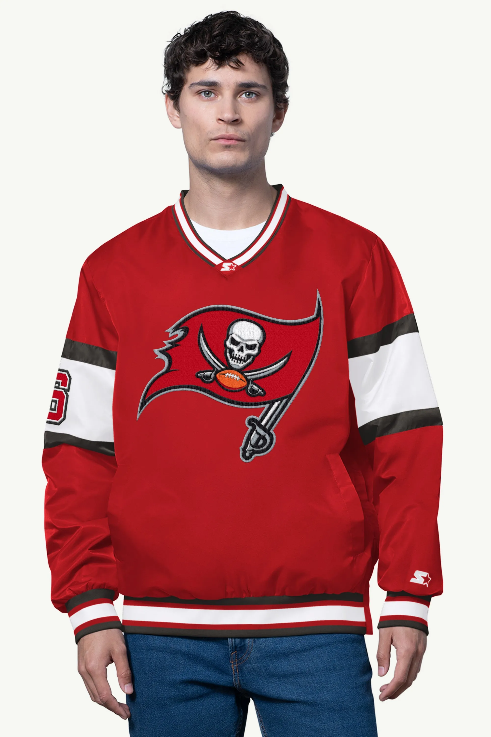 MENS TAMPA BAY BUCCANEERS SIGNAL COLLAR PULLOVER sold by Starter