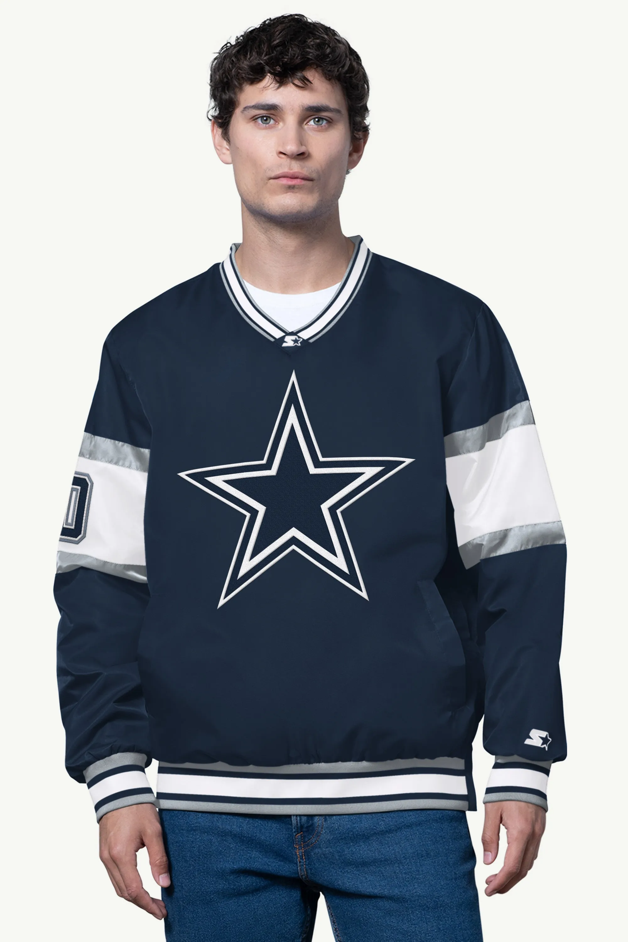 MENS DALLAS COWBOYS SIGNAL COLLAR PULLOVER sold by Starter