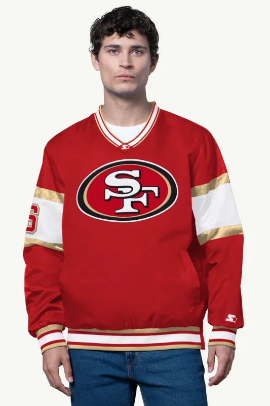 MENS SAN FRANCISCO 49ERS SIGNAL COLLAR PULLOVER sold by Starter