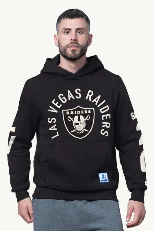 MENS LAS VEGAS RAIDERS HANDOFF FLEECE HOODIE made by Starter
