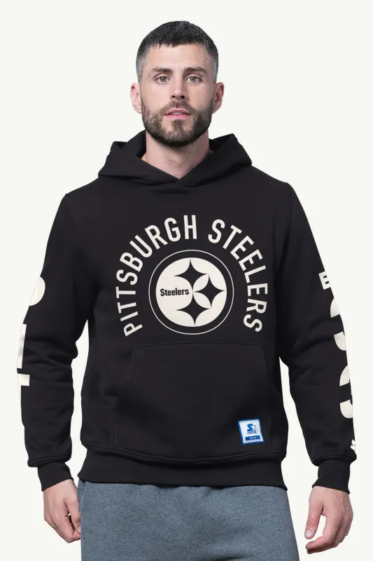 MENS PITTSBURGH STEELERS HANDOFF FLEECE HOODIE sold by Starter