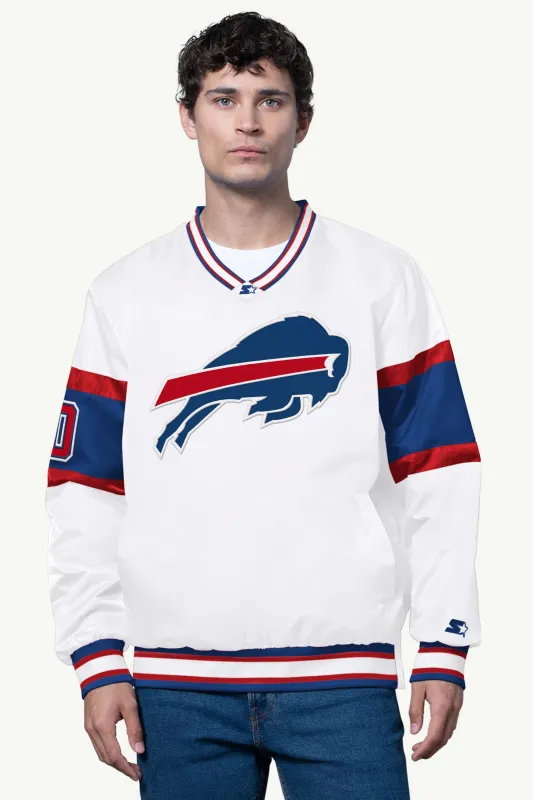 MENS BUFFALO BILLS SIGNAL COLLAR PULLOVER sold by Starter