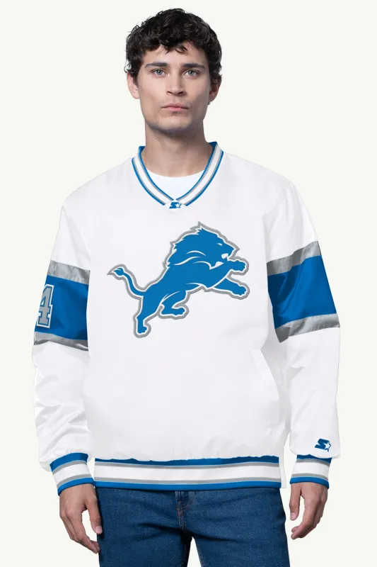 MENS DETROIT LIONS SIGNAL COLLAR PULLOVER sold by Starter