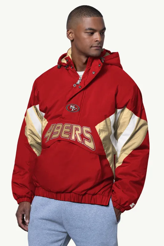 MENS SAN FRANCISCO 49ERS LINE UP BREAKAWAY CRINKLE POPOVER sold by Starter