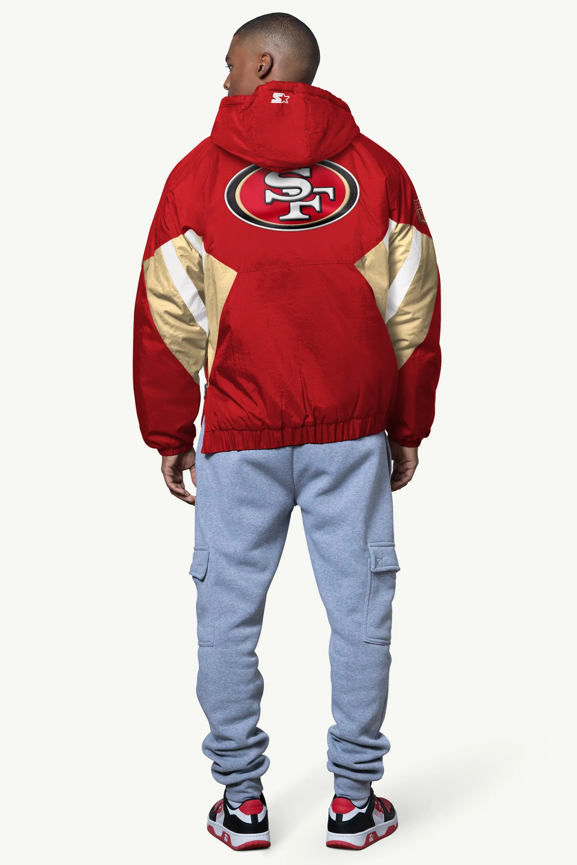 MENS SAN FRANCISCO 49ERS LINE UP BREAKAWAY CRINKLE POPOVER sold by Starter product image thumbnail 3
