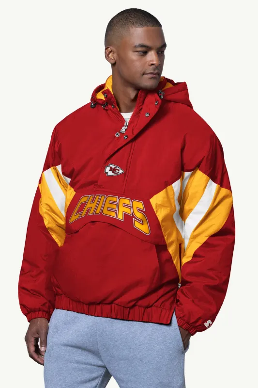 MENS KANSAS CITY CHIEFS LINE UP BREAKAWAY CRINKLE POPOVER sold by Starter