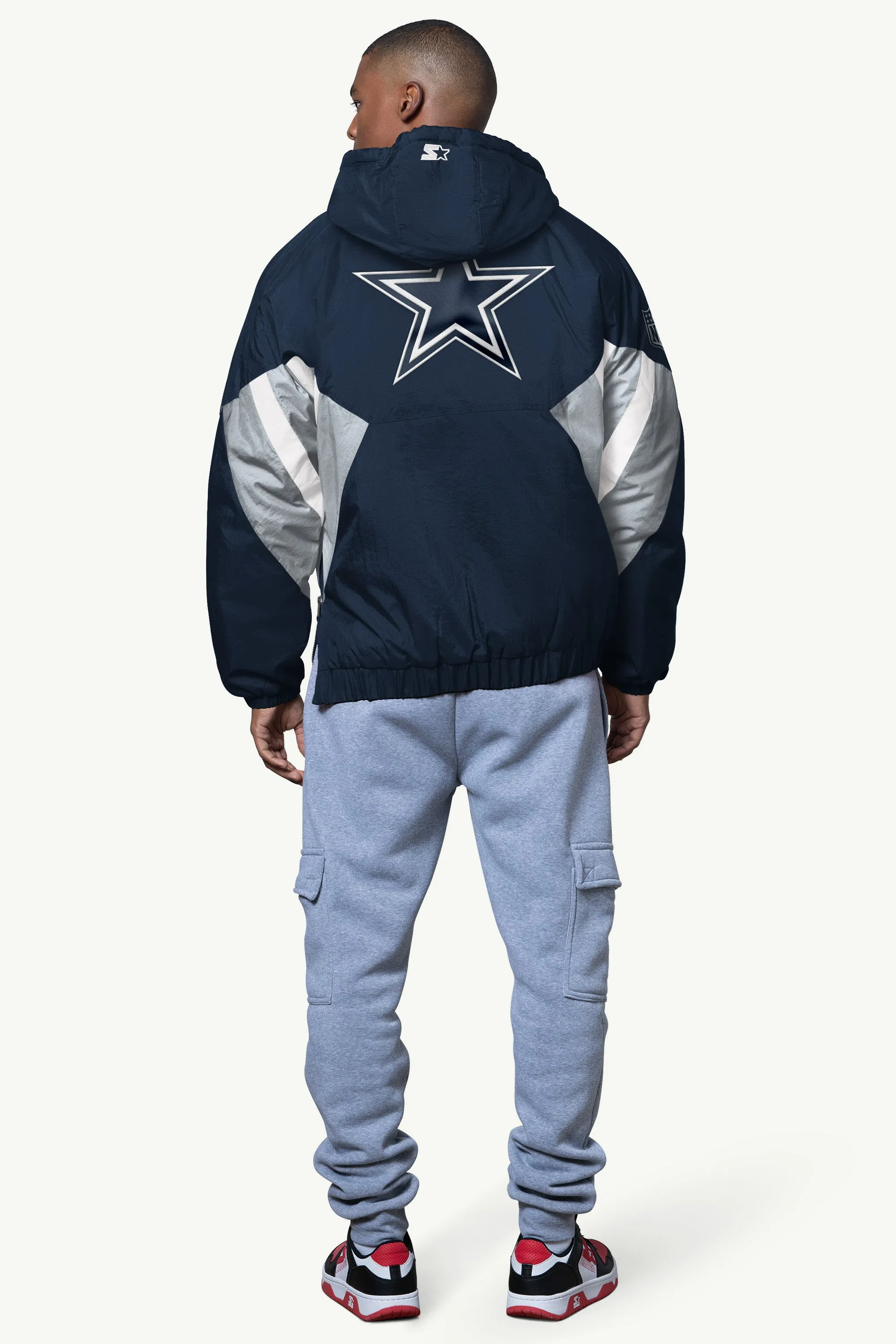 MENS DALLAS COWBOYS LINE UP BREAKAWAY CRINKLE POPOVER sold by Starter product image thumbnail 2