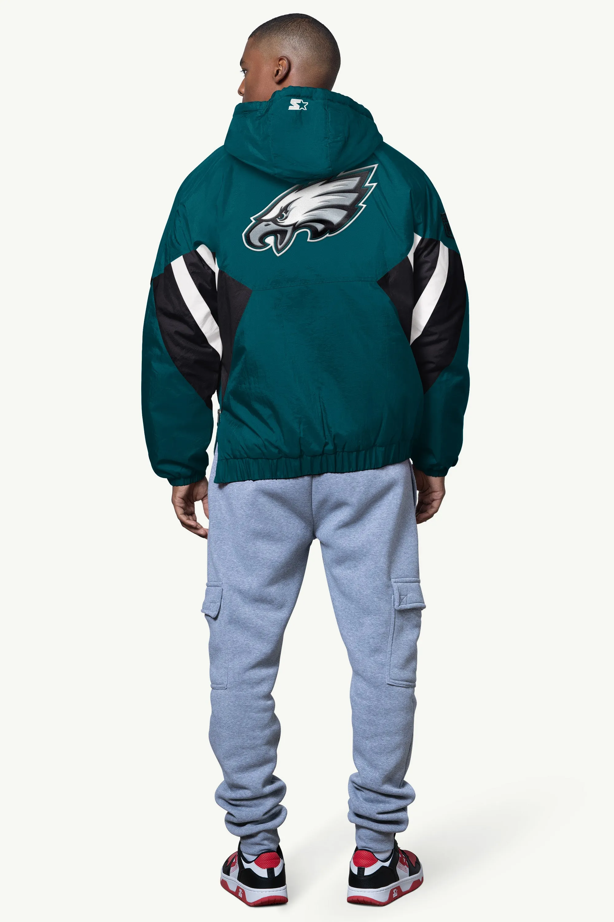 MENS PHILADELPHIA EAGLES LINE UP BREAKAWAY CRINKLE POPOVER sold by Starter product image thumbnail 2