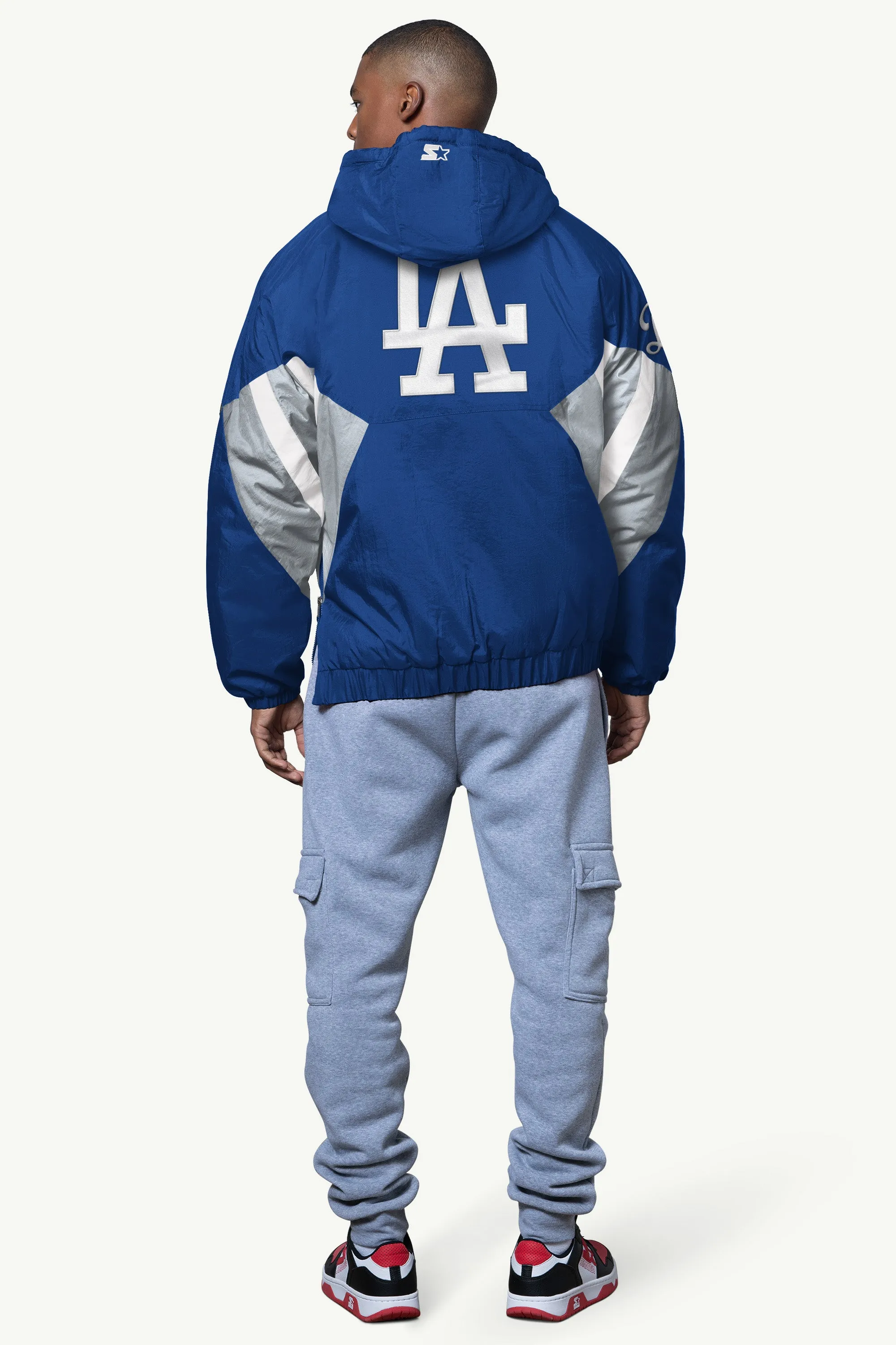 MENS LOS ANGELES DODGERS LINE UP BREAKAWAY CRINKLE POPOVER sold by Starter product image thumbnail 2