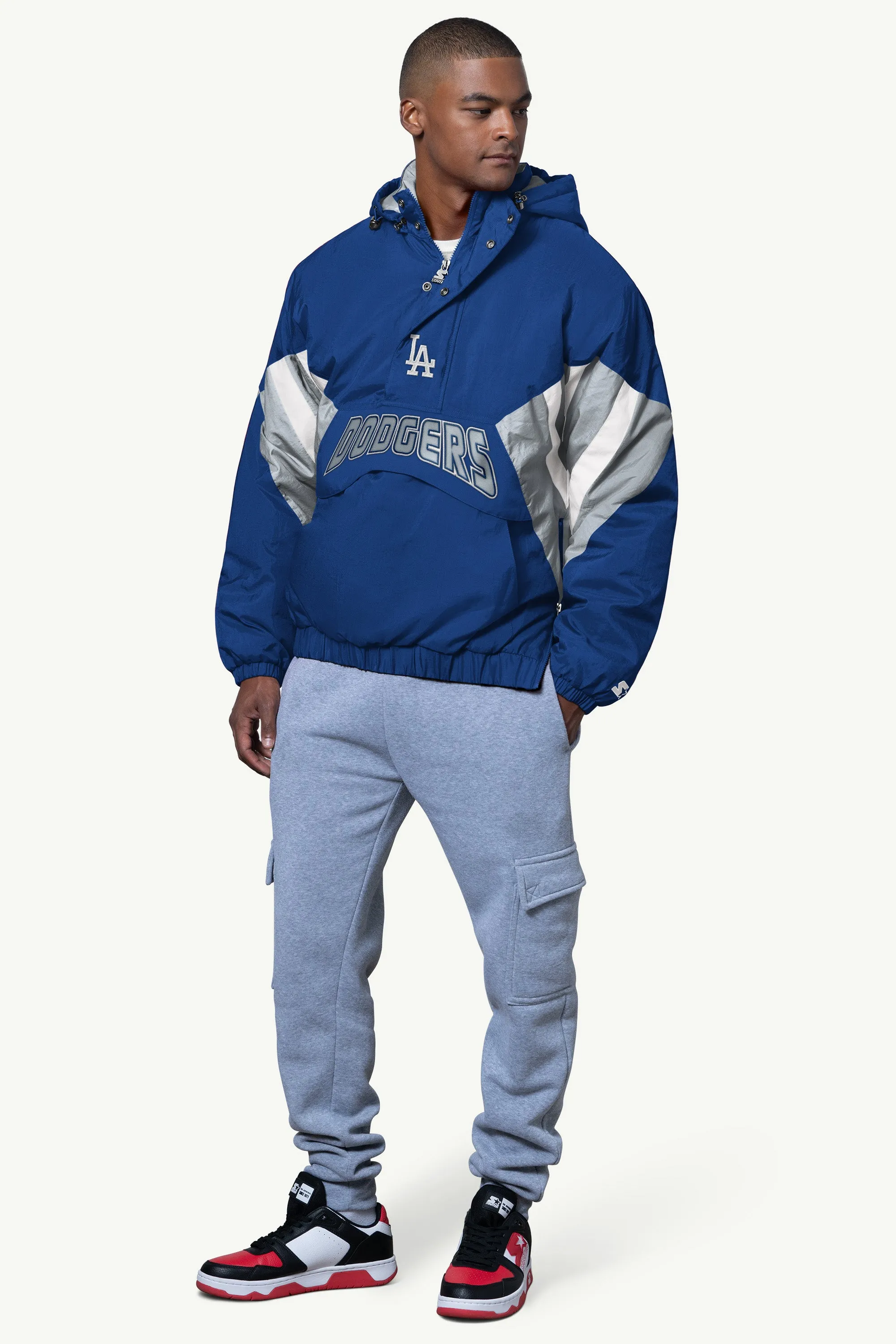 MENS LOS ANGELES DODGERS LINE UP BREAKAWAY CRINKLE POPOVER sold by Starter product image thumbnail 3