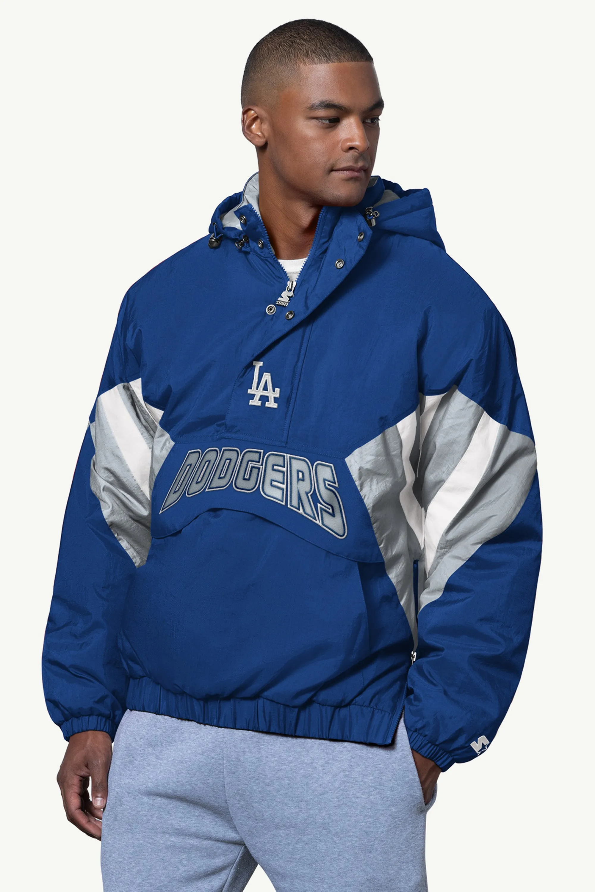 MENS LOS ANGELES DODGERS LINE UP BREAKAWAY CRINKLE POPOVER sold by Starter